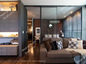 Condominium in the heart of Rayong city, quiet atmosphere, with full amenities (large room)