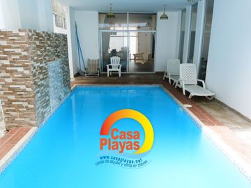 Casa Playas con Piscina de Venta en Villamil, Via a Data Km 6, a Pasos del Mar