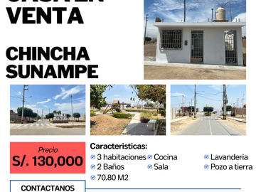 CASA EN VENTA - SUNAMPE CHINCHA