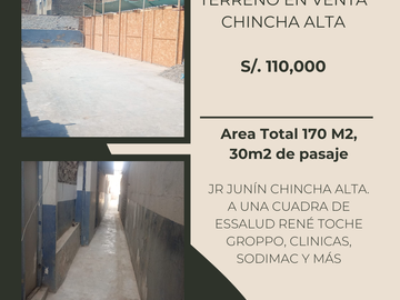 TERRENO EN VENTA - CHINCHA ALTA