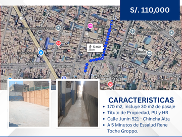 TERRENO EN VENTA - CHINCHA ALTA