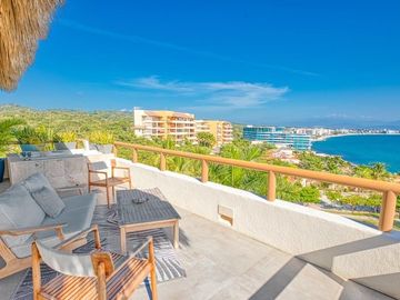 Lujoso Penthouse Amueblado Frente al Mar en Punta Esmeralda | Bucerias Nayarit
