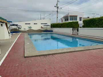 URBANIZACION SOLIMAR, SALINAS VIA PUNTA CARNERO VENDO BONITA VILLA DE UNA PLANTA, DOS DORMITORIOS, CLUB SOCIAL. OPORTUNIDAD
