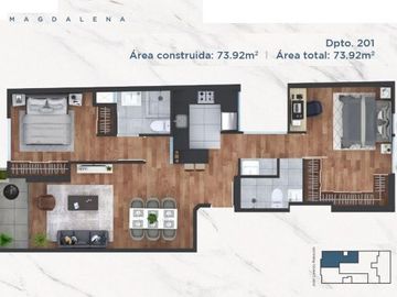 VENTA DEPARTAMENTO VISTA DE CALLE, ESTRENO, ZONA CERCA AL CRICKET,  MAGDALENA DEL MAR