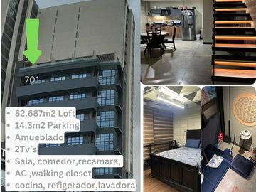 Condominio amueblado en venta Loft Revolución, Zona Centro, Tijuana, Mexico.