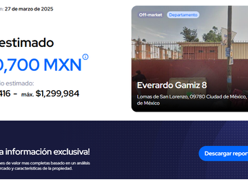DEPARTAMENTO de oportunidad en LOMAS DE SAN LORENZO, IZTAPALAPA ✨🏡💵