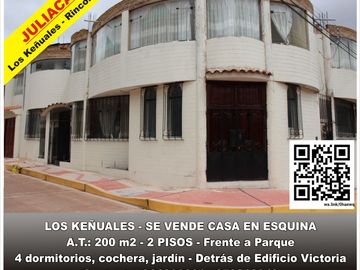✅📍Los Keñuales - Esquina Se VENDE Casa 2 Pisos