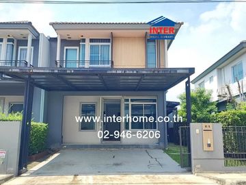 2-storey twin house, 38 sq m., Inizio Village 3, Pinklao-Ring Road, Samret Phatthana Road, Rongkanchanaphisek Road, Bang Kruai, Nonthaburi
