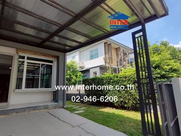 2-storey twin house, 38 sq m., Inizio Village 3, Pinklao-Ring Road, Samret Phatthana Road, Rongkanchanaphisek Road, Bang Kruai, Nonthaburi