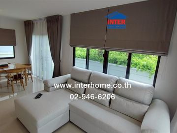 2-storey twin house, 35.6 sq.w., Eco House Village, Pinklao-Salaya, Soi Wat Som Kleng (Soi 31), Samret Phatthana Road, Sala Thammasop Road, Bang Kruai
