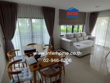 2-storey twin house, 35.6 sq.w., Eco House Village, Pinklao-Salaya, Soi Wat Som Kleng (Soi 31), Samret Phatthana Road, Sala Thammasop Road, Bang Kruai