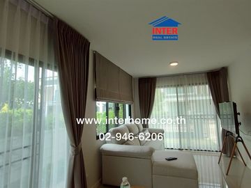 2-storey twin house, 35.6 sq.w., Eco House Village, Pinklao-Salaya, Soi Wat Som Kleng (Soi 31), Samret Phatthana Road, Sala Thammasop Road, Bang Kruai