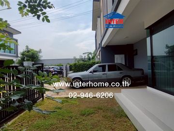 2-storey twin house, 35.6 sq.w., Eco House Village, Pinklao-Salaya, Soi Wat Som Kleng (Soi 31), Samret Phatthana Road, Sala Thammasop Road, Bang Kruai