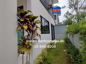 2-storey twin house, 35.6 sq.w., Eco House Village, Pinklao-Salaya, Soi Wat Som Kleng (Soi 31), Samret Phatthana Road, Sala Thammasop Road, Bang Kruai