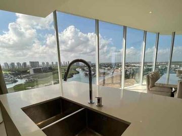 Vive el lujo en Puerto Cancún: Departamento amueblado en SLS Harbour Beach - $2.5M USD