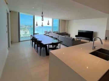 Venta VIP: Departamento amueblado en SLS Puerto Cancún - 4 recámaras, amenities de lujo
