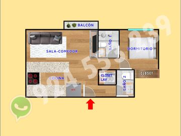 ALQUILO DPTO AMOBLADO 01 DORM | 01 BAÑO | NO COCHERA - CERCA A PARQUE LINSIDRO
