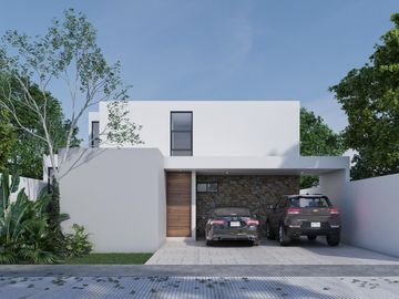 EN VENTA CASA 🏠EN FRACCIONAMIENTO GRAN BOSCO, PRIVADA EN CONKAL,  DE 4 RECÁMARAS 🛏️