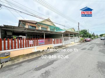 Twin house, 2 floors, 37.3 sq.w., Pruksa Village 17, Lam Luk Ka, Khlong 3, near BTS Khu Khot Station, along Khlong Sam Lam Luk Ka Road, Lam Luk Ka Roa