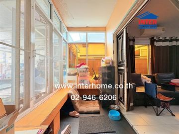 Twin house, 2 floors, 37.3 sq.w., Pruksa Village 17, Lam Luk Ka, Khlong 3, near BTS Khu Khot Station, along Khlong Sam Lam Luk Ka Road, Lam Luk Ka Roa