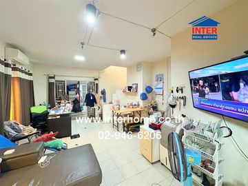 Twin house, 2 floors, 37.3 sq.w., Pruksa Village 17, Lam Luk Ka, Khlong 3, near BTS Khu Khot Station, along Khlong Sam Lam Luk Ka Road, Lam Luk Ka Roa