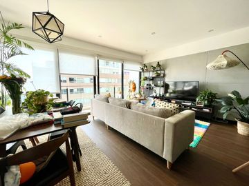 ALQUILO MODERNO DEP. 3 DORMITORIOS - 120 MT. - PISO 3 - IMPECABLE - AMOBLADO - TERRAZA - VISTA EXTERNA - COCHERA - LINDAS AREAS COMUNES