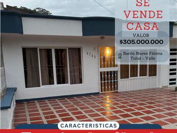 A LA VENTA CASA EN NUEVO FÁTIMA 🏠