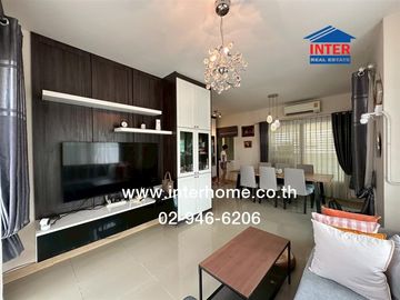 2-storey twin house, 39.3 sq.w., Casa City Village, Don Mueang, Thet Ratchan Road (along Khun Nai Kim Road 1), Nawong Pracha Phatthana Road, Din Daeng