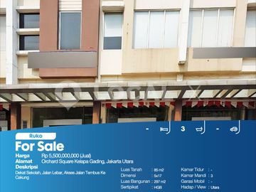 Ruko Orchard Square Kelapa Gading, Jakarta Utara