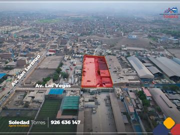 VENDO LOCAL INDUSTRIAL DE 6871 M2 EN PUENTE PIEDRA, CON UN AMPLIO PATIO DE MANIOBRAS