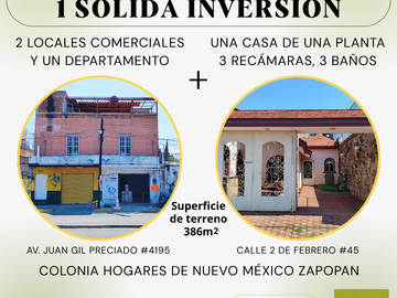 Edificio de tres pisos uso comercial y habitacional en venta en la colonia Nuevo México, Zapopan, Jalisco