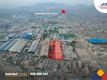 VENDO LOCAL INDUSTRIAL DE 6871 M2 EN PUENTE PIEDRA, CON UN AMPLIO PATIO DE MANIOBRAS