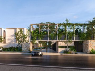 DEPARTAMENTO EN MERIDA YUCATAN TEMOZON CON ALBERCA Y CANCHA DE PADEL MATHEA