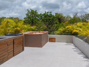 Bonito Estudio en Venta en La Veleta, Tulum con Hermosas Amenidades.