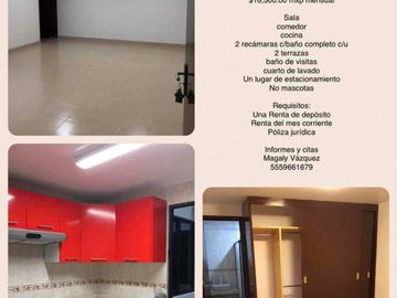 Departamento en renta Lindavista CDMX