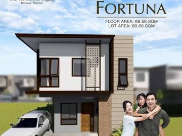 Fortuna Model- Single Attached House and Lot for sale in Baliug Bulacan
