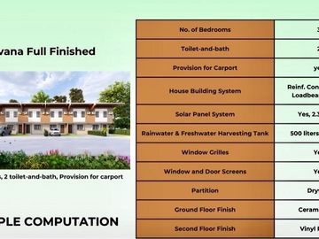 3 BR Townhouse Model at Paseo de Lipa-LEVANA MODEL