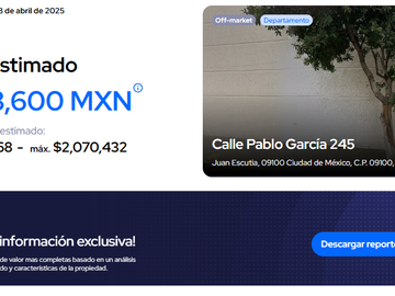 Departamento  de oportunidad en JUAN ESCUTIA, IZTAPALAPA ✨🏡💵