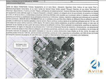 Villarrica venta Terreno 427m2 ZONA Z-3 URBANA Francisco Bilbao 960 COD.VTIN082