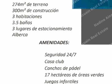 CASA EN VENTA CON ACABADOS DE LUJO EN VÍA CUMBRES CANCÚN.HUAYACAN, 3 RECÁMARAS, AMENIDADES.