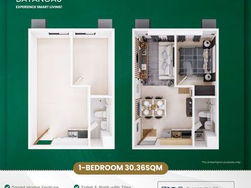 Pre-Selling 1BR for sale in Montvert Residence Sto. Tomas Batangas