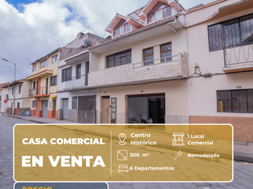 Casa rentera en el Centro Hsitorico de Cuenca