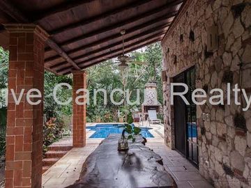 CASA ESTILO MEXICANO EN EL RESIDENCIAL ECOLOGICO Y EXCLUSIVO EL RAMONAL , EN CANCUN