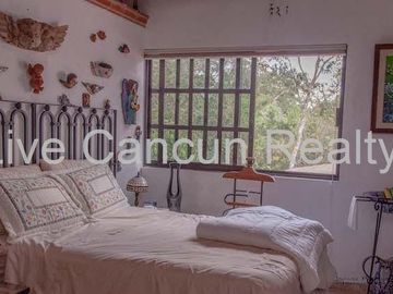 CASA ESTILO MEXICANO EN EL RESIDENCIAL ECOLOGICO Y EXCLUSIVO EL RAMONAL , EN CANCUN