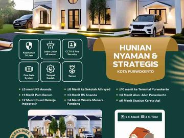 RUMAH HANYA 5 MENIT KE ALUN ALUN PURWOKERTO SISA 2 UNIT LAGI DI TANJUNG PURWOKERTO