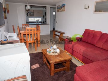 Hermoso departamento amoblado, primera línea playa La Herradura, 3D y 2B. Coquimbo. 5.060 UF
