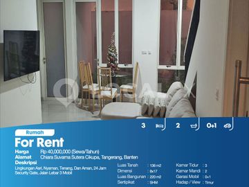 Rumah Chiara Suvarna Sutera Cikupa, Tangerang, Banten
