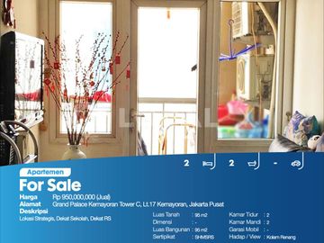 Apartemen Grand Palace Kemayoran Tower C, Lt.17 Kemayoran, Jakarta Pusat