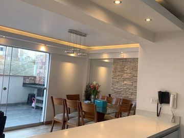 VENDO HERMOSO DPTO. FLAT DE 3 DORM. 1er PISO, CON AMPLIA TERRAZA EN SAN BORJA