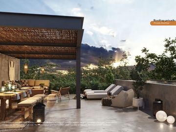 LUAR 203. Dep. de 3 hab. en Aldea Zama Premium, Tulum